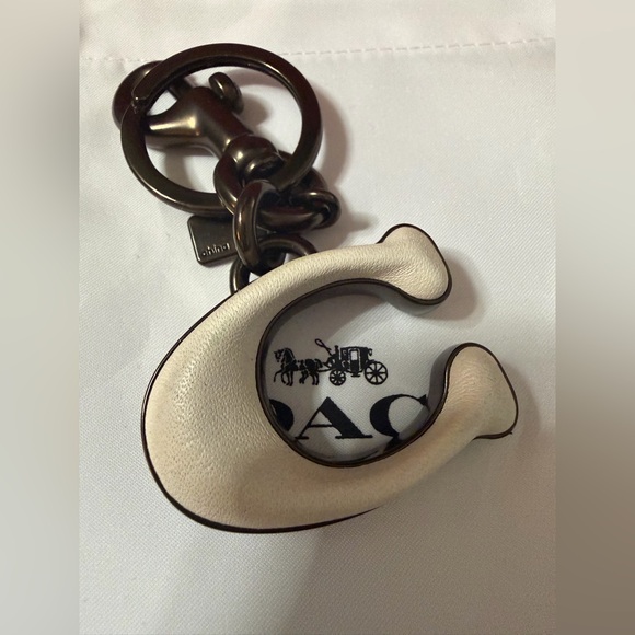 Coach Signature Inlay Key Fob/Bag Charm - Picture 5 of 5